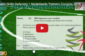 Athletic Skills Oefening 1 – Nederlands Trainerscongres 2015