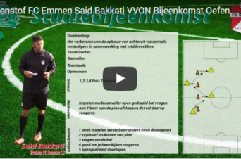 VIDEO – 2e Pass- en trapoefening door Said Bakkati met FC Emmen C1
