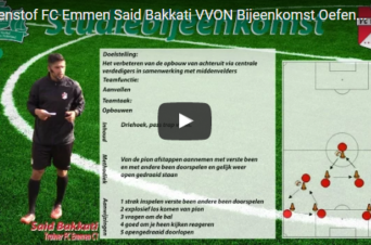VIDEO – 1e Pass- en trapoefening door Said Bakkati met FC Emmen C1
